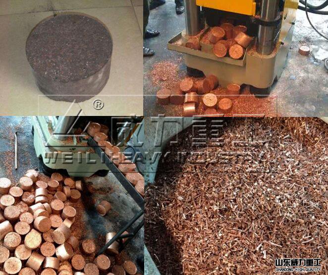 400噸金屬切屑?jí)簤K機(jī)成品