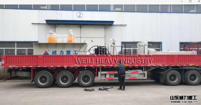 化糞池成型液壓機(jī)發(fā)往萊蕪