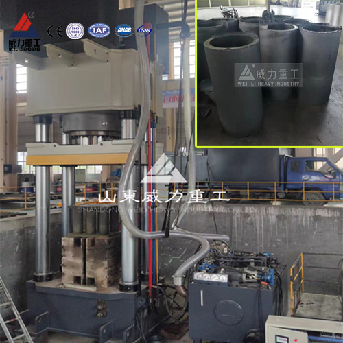 雙工位2000噸坩堝液壓機(jī)_碳素坩堝熱壓機(jī)