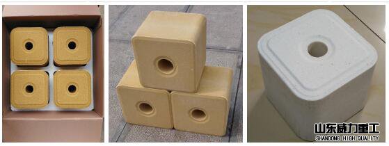 1000噸四柱液壓機(jī)加工鹽磚成品