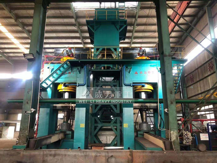 粒子鋼成型液壓機客戶使用車間