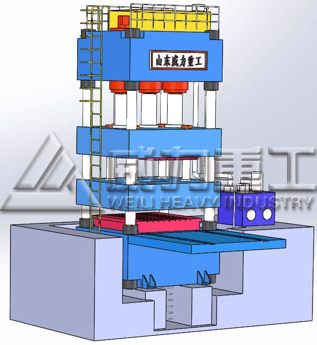 拉伸封頭液壓機(jī)結(jié)構(gòu)展示