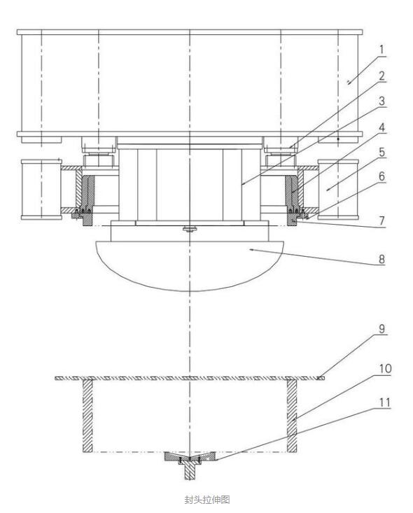 四柱液壓機(jī)加工封頭工藝